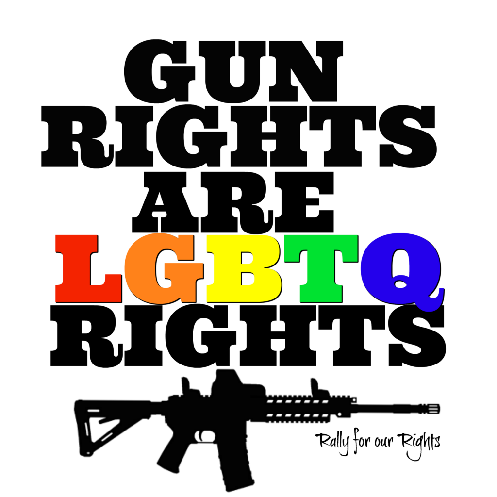 gun rights LGBTQ rights - rally f