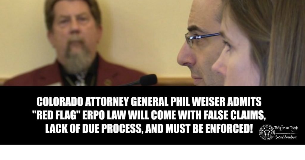 Colorado AG Admits To False Claims, Lack Of Due Process As "Red Flag" ERPO Bill Heads To Senate Floor