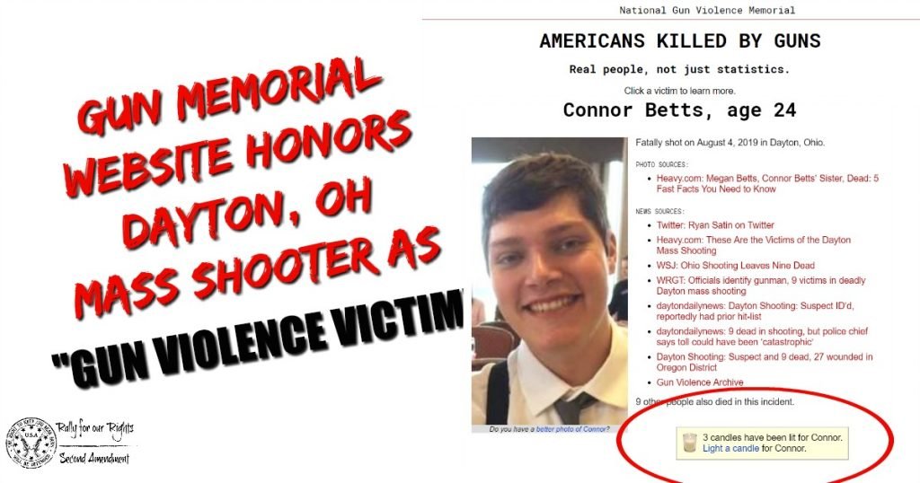 Gun Memorial Website Honors Dayton, OH Mass Shooter As Gun Violence Victim Connor Betts