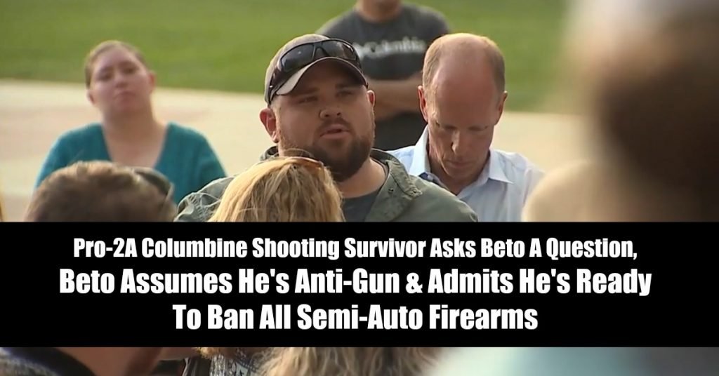 Pro-2A Columbine Shooting Survivor Asks Beto A Question, Beto Assumes He's Anti-Gun