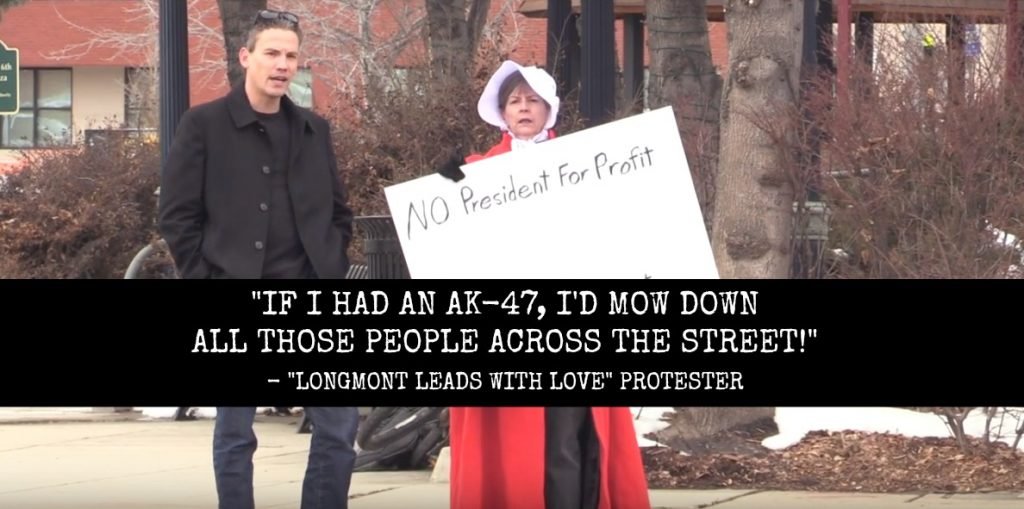 VIDEO: Leftist Protester Wants AK-47 To "Mow Down" Gun Rights Activists